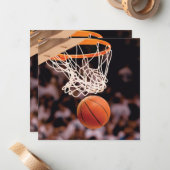 Basketballwertung Mitteilungskarte (Vorderseite/Rückseite Beispiel)