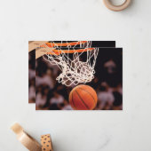 Basketballwertung Mitteilungskarte (Vorderseite/Rückseite Beispiel)