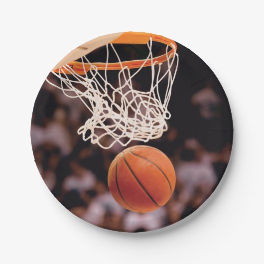 Basketballwertung Pappteller (Vorderseite)