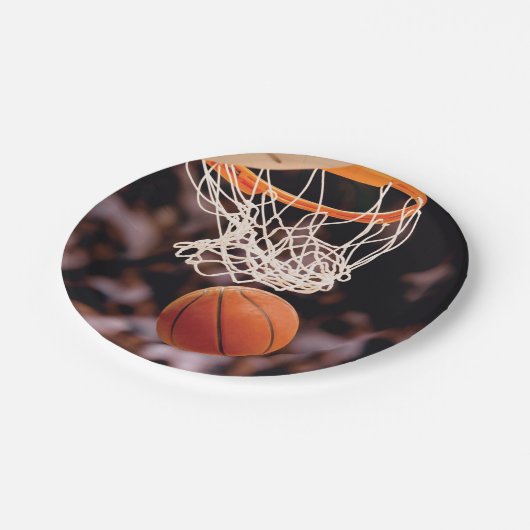 Basketballwertung Pappteller (Schrägansicht)