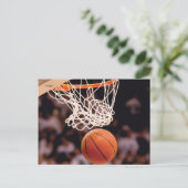 Basketballwertung Postkarte (Stehend Vorderseite)