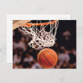 Basketballwertung Postkarte (Vorne/Hinten)