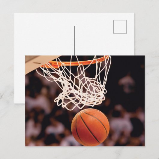 Basketballwertung Postkarte (Vorne/Hinten)