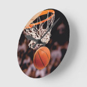 Basketballwertung Runde Wanduhr (Winkel)