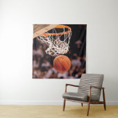 Basketballwertung Wandteppich (Beispiel (Horizontal))