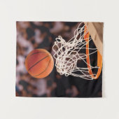 Basketballwertung Wandteppich (Vorderseite (Horizontal))