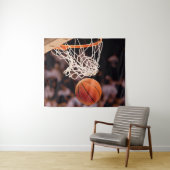 Basketballwertung Wandteppich (Beispiel (Horizontal))