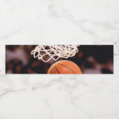 Basketballwertung Wasserflaschenetikett (Einzelnes Label)