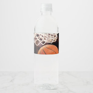 Basketballwertung Wasserflaschenetikett
