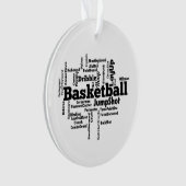 Basketballwolke Ornament (Vorderseite)