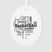 Basketballwolke Ornament (Vorderseite)