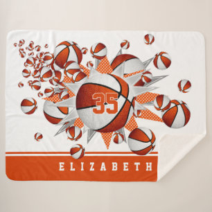 Basketballzimmerdekor für Mädchen Sportsstar Orang Sherpadecke