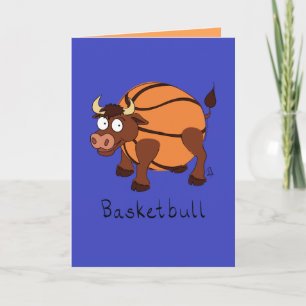 Basketbull - Funny Basketball Bull Card Karte