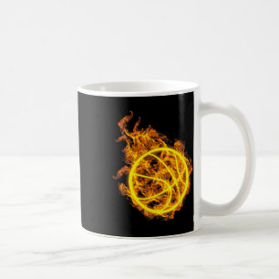Basketbyll Byll Flaming Bysketbyll Player Kaffeetasse