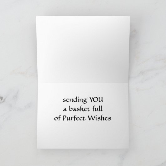 BASKETFUL DER PURRFECT BIRTHDAY WISHES KARTE (Innenseite)
