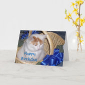 BASKETFUL DER PURRFECT BIRTHDAY WISHES KARTE (Gelbe Blume)