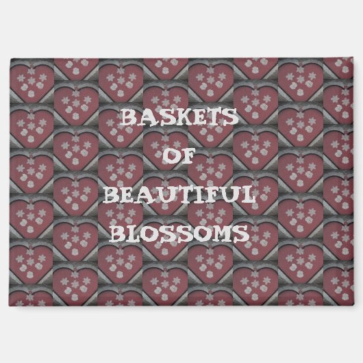 Baskets Of Beautiful Blossoms Magnet (Vorderseite)
