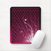 Basketweave Dschungel Mousepad (magentarot) (Mit Mouse)