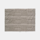 Basketweave Patchwork Strick von Shirley Taylor Fleecedecke (Vorderseite (Horizontal))