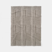 Basketweave Patchwork Strick von Shirley Taylor Fleecedecke (Vorderseite)