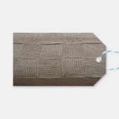 Basketweave Patchwork Strick von Shirley Taylor Geschenkanhänger (Vorderseite (Horizontal))