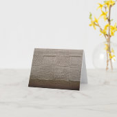 Basketweave Patchwork Strick von Shirley Taylor Karte (Gelbe Blume)