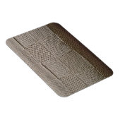 Basketweave Patchwork Strick von Shirley Taylor Magnet (Rechte Seite)