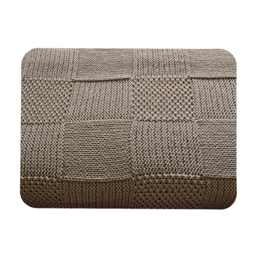 Basketweave Patchwork Strick von Shirley Taylor Magnet (Horizontal)