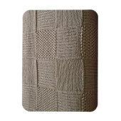Basketweave Patchwork Strick von Shirley Taylor Magnet (Vertikal)