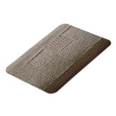 Basketweave Patchwork Strick von Shirley Taylor Magnet (Linke Seite)