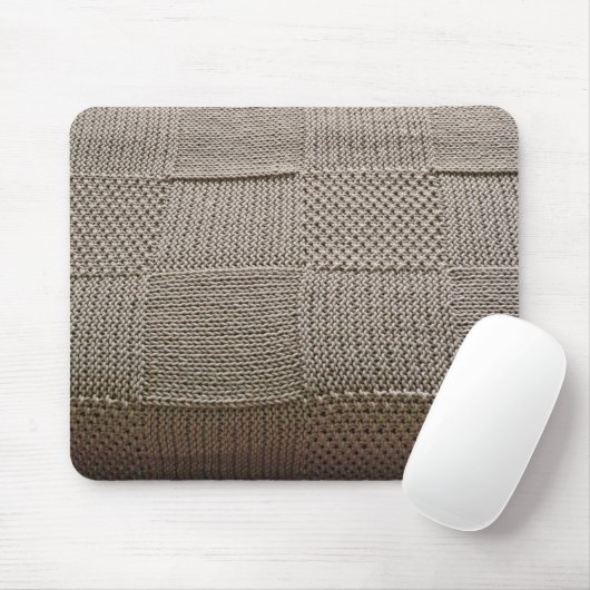 Basketweave Patchwork Strick von Shirley Taylor Mousepad (Mit Mouse)