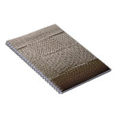 Basketweave Patchwork Strick von Shirley Taylor Notizblock (Rechte Seite)