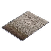Basketweave Patchwork Strick von Shirley Taylor Notizblock (Linke Seite)