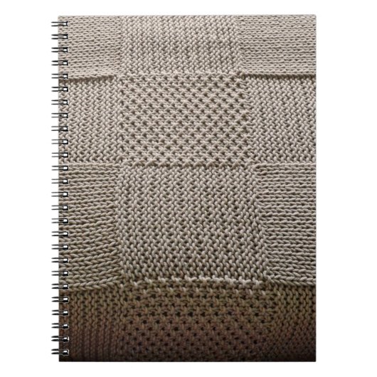 Basketweave Patchwork Strick von Shirley Taylor Notizblock (Vorderseite)