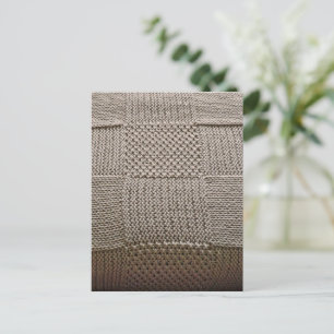 Basketweave Patchwork Strick von Shirley Taylor Postkarte