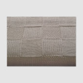 Basketweave Patchwork Strick von Shirley Taylor Seidenpapier (Vorderseite)
