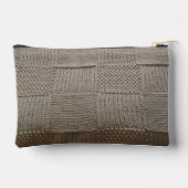 Basketweave Patchwork Strick von Shirley Taylor Zubehörtasche (Rückseite)