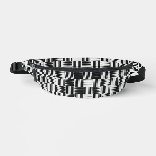 Basketweberei Design Fanny Pack Bag Bauchtasche (Vorderseite)