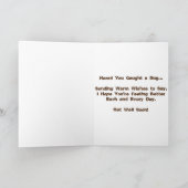 "Basking Moth" erhält Well Card Karte (Innenseite)