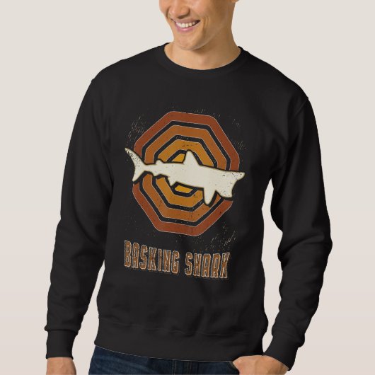 Basking Shark Vintage Retro Classic Animal Love Sweatshirt (Vorderseite)