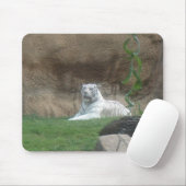 Basking White Tiger Mousepad (Mit Mouse)