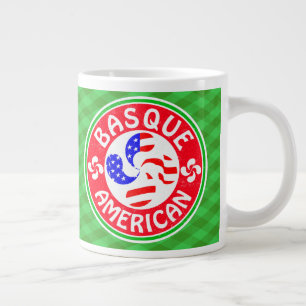 Baskisch American Euskara Lauburu Cross Cup Jumbo-Tasse