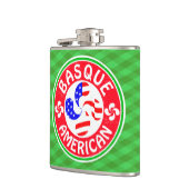 Baskisch-Amerikanisch Euskara Lauburu Cross Flask Flachmann (Links)