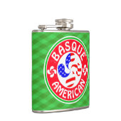Baskisch-Amerikanisch Euskara Lauburu Cross Flask Flachmann (Rechts)