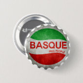 Baskisch Bayonne Euskadi Button (Vorne & Hinten)