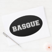 Baskisch Ovaler Aufkleber (Umschlag)