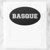 Baskisch Ovaler Aufkleber (Tasche)