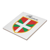 Baskische Flagge Fliese (Seite)