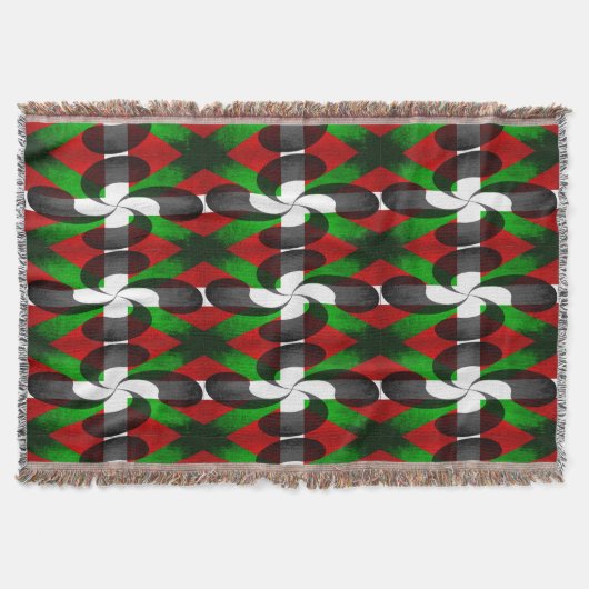 Baskische Flagge gemustert Wurfdecke Decke (Vorderseite)