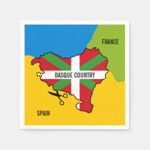 Baskische Flagge Ikurriña, Serviette